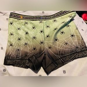Rebel athletic YM spider shorts with bling